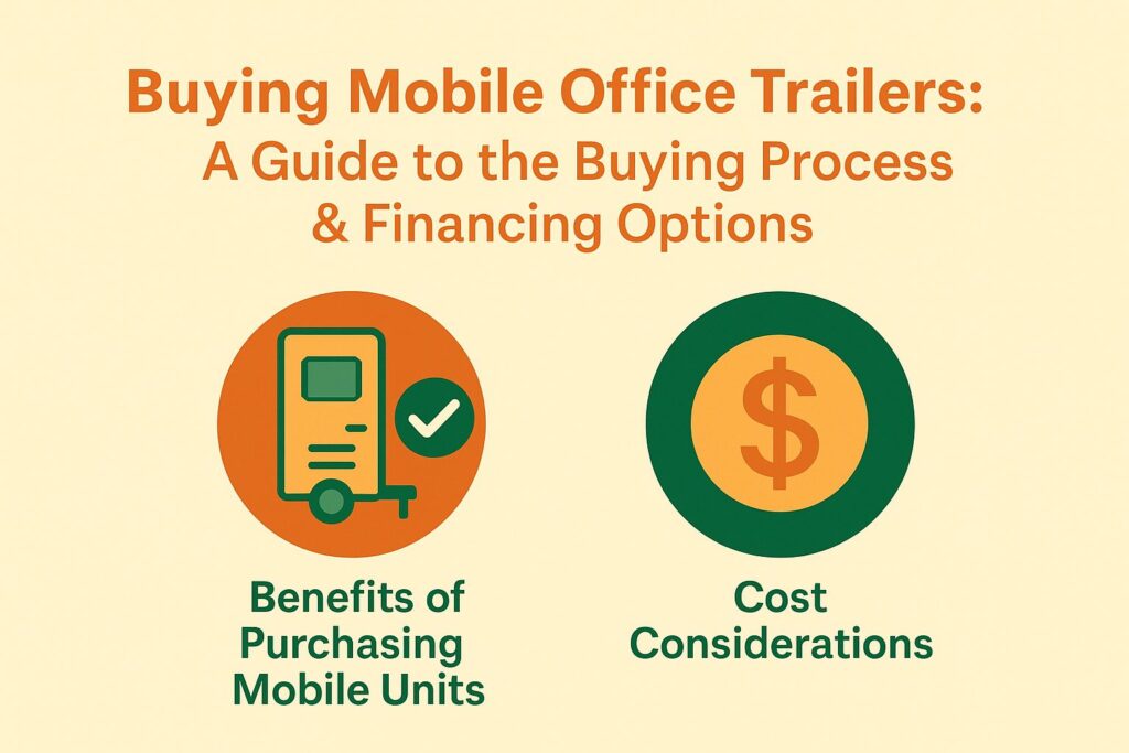Buying Mobile Office Trailers: A Guide to the Buying Process and Financing Options