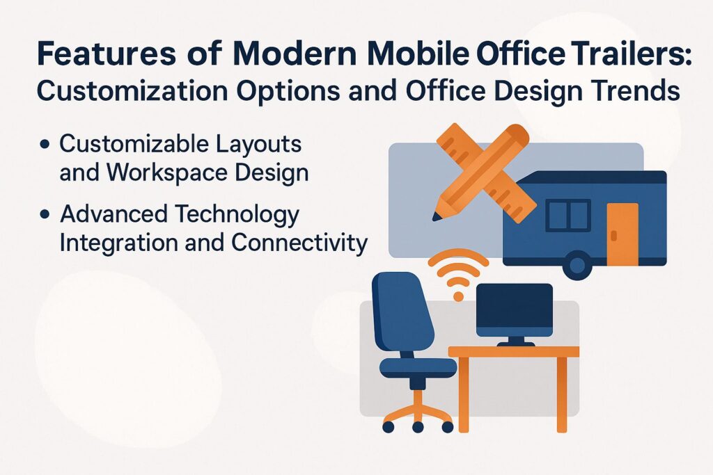 Features of Modern Mobile Office Trailers: Customization Options and Office Design Trends