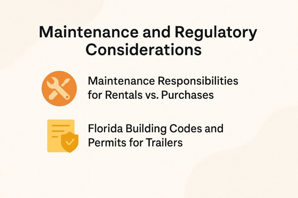 Maintenance and Regulatory Considerations